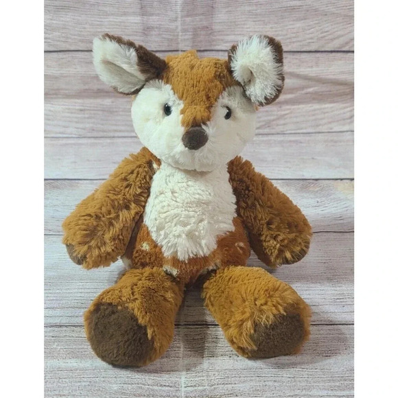 Mary Meyer Marshmallow Zoo Plush Spotted Deer Fawn Stuffed Animal Brown 10.5" - Picture 1 of 4